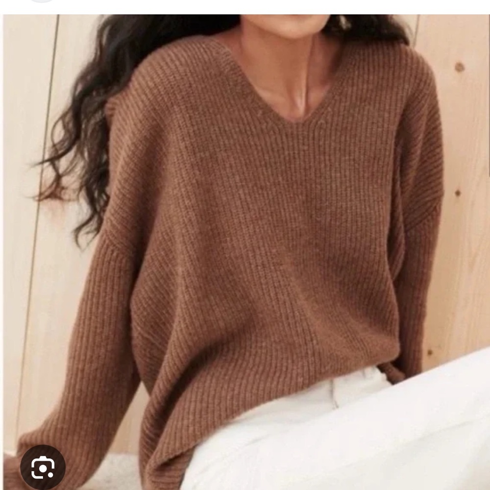 Jenni Kayne Cabin Sweater in Nutmeg, size Large